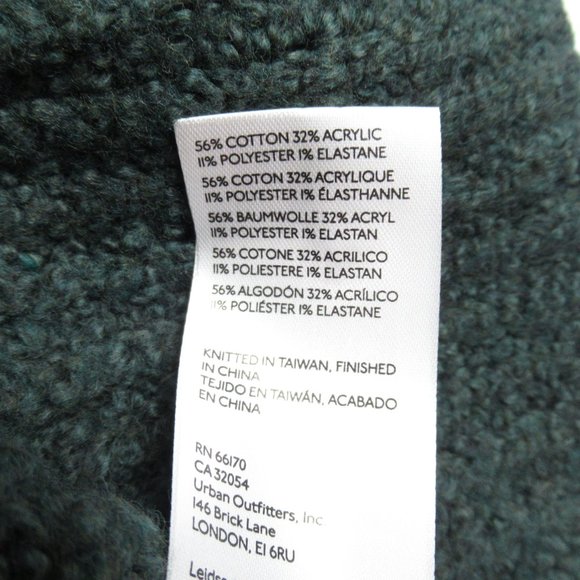 Anthropologie The Maeve Mock-Neck Color-Tipped Sweater Dark Green XXS - Picture 7 of 9